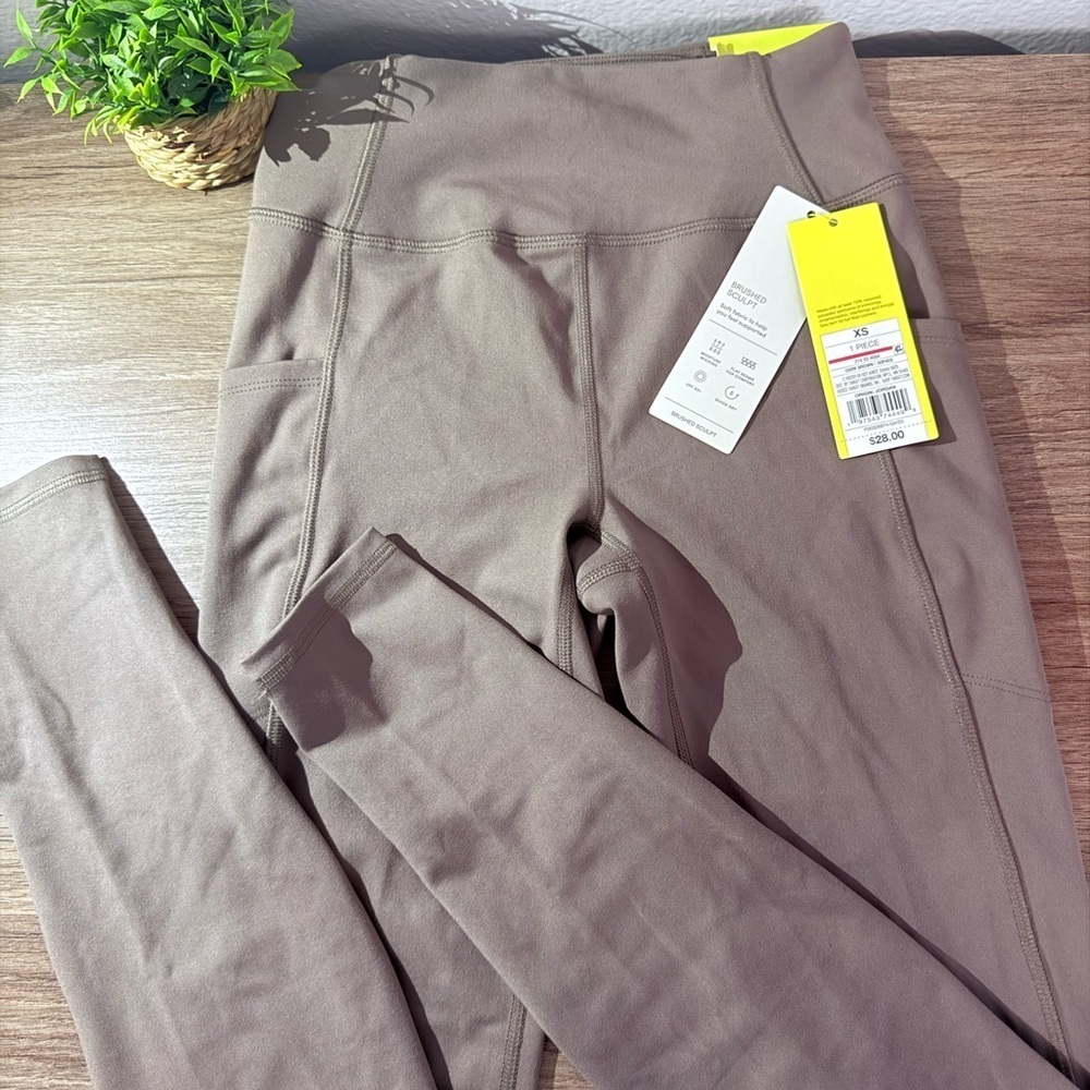 All in Motion Women's Brown High-Waisted Leggings